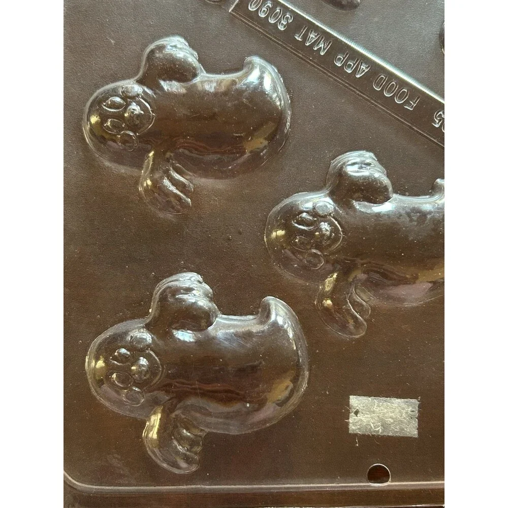 2- Vintage Halloween Chocolate Molds Apollo Candy‎ Molds 1983 & 1985 #3090 & 816